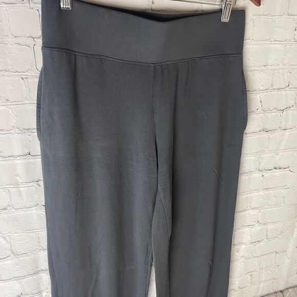 Natori Pull-On Ponte Wide-Leg Stretch Pants Gray - Picture 3 of 12